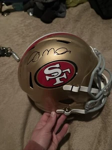JOE MONTANA SIGNED SAN FRANCISCO 49ERS FULL SIZE SPEED HELMET FANATICS - Picture 1 of 6