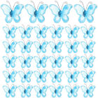 50 Pcs Wire Mesh Butterflies Decor Car Stickers and Decals Decorate