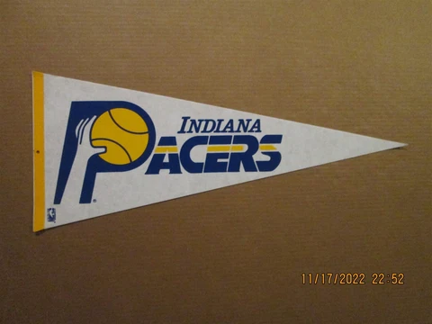 NBA Indiana Pacers Vintage Circa 1990's Style #2 Team Logo Basketball Pennant Cover