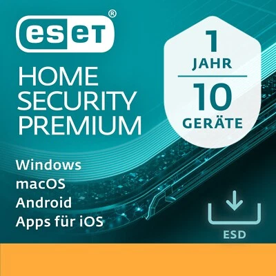 ESET Home Security Premium 2025  10 Geräte 1 Jahr Sofort per Email - Bild 1 von 3
