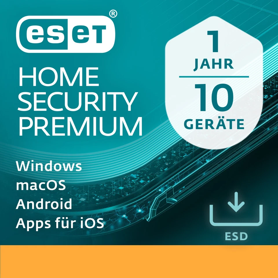 ESET HOME Security Premium (10 Geräte - 1 Jahr) DACH ESD Code per Mail NEU