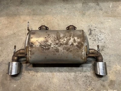 2009-2020 NISSAN 370Z REAR DUAL EXHAUST MUFFLER ASSEMBLY OEM - Image 1 of 4