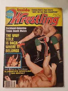 INSIDE WRESTLING March 1982 VALENTINE/BACKLUND COVER WWF WCW RARE - Picture 1 of 4