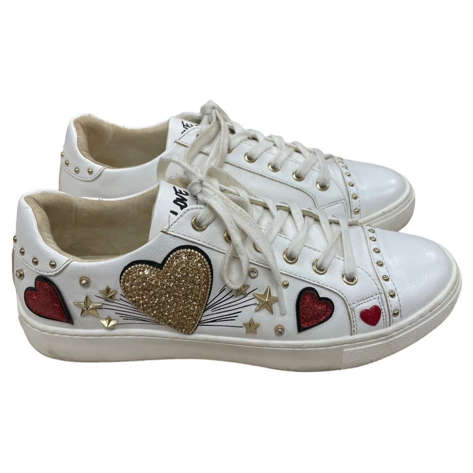 Zapatillas deportivas Aldo Love Your Selfie para mujer de cuero blanco talla 8 SKU 1170 Foto 1 de 4