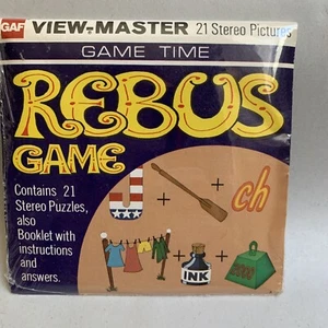 Juego REBUS View-Master Reel Pack G002 vintage sellado como nuevo sellado de colección - Imagen 1 de 2