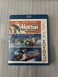 DR. SEUSS: Horton Hears a Who / Robots / Space Chimps (Blu-ray) Perfect - Picture 1 of 4