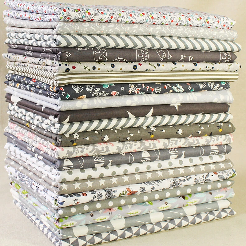 20pcs Quilting Cotton Fabric Bundle Squares Sewing Patchwork Floral Scraps Lot - Image 1 of 1