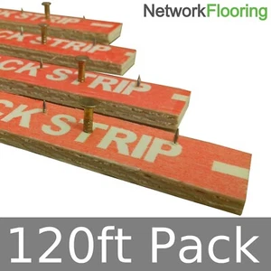 Box of Carpet Gripper Rods/Tacks/Strips for Wood & Concrete Floors 120ft pack - Picture 1 of 2