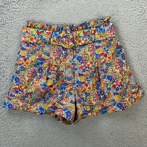 J.CREW Liberty London Margaret Annie Print Short size 2 Pleated Summer Preppy - Picture 1 of 10