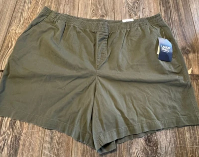 Nuevo con etiquetas Pantalones cortos para mujer Lands End verde oliva tiro medio premium talla 24W Foto 1 de 4
