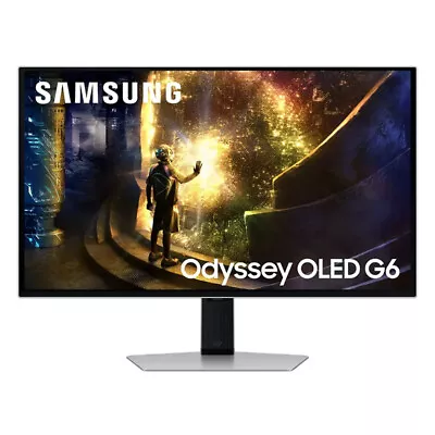 Samsung 27" Odyssey OLED G6 QHD Gaming Monitor 240Hz 0.03ms LS27DG61DSNXZA - Image 1 of 4