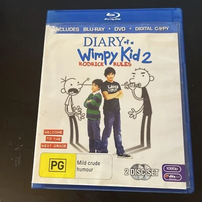 Diary Of A Wimpy Kid 2 (Blu-ray, 2011) Zachary Gordon, Devon Bostick Region B - Image 1 of 3