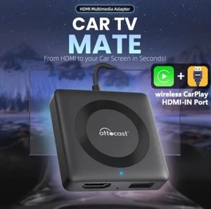 Ottocast Car TV Mate 3 Car 2k HDMI Input &Wireless CarPlay Adapter USB Plug&Play - Picture 1 of 17