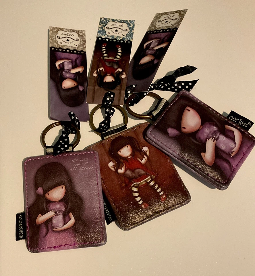 Santoro Gorjuss Keyring Jar of Stars We Can All Shine Faux Leather 333GJ03