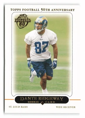 2005 Topps #372 Dante Ridgeway Rookie St. Louis Rams RC - Image 1 of 2