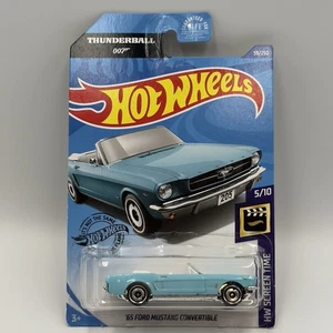 Hot Wheels '65 Ford Mustang Convertible HW Screentime 007 Thunderball James Bond - Picture 1 of 5