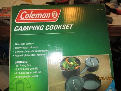 Coleman Camping Cookset  Frying Pan Sauce Pan 807-738T d11 30****LOOK-REDUCED!! - Image 1 of 2