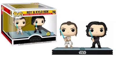 Star Wars Rey & Kylo Ren Exclusive Glow Pop! Moment  [FUN85182] Foto 1 de 4