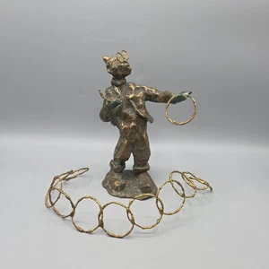 Escultura caprichosa de bronce pesado 1969 de colección de 7,75" de alto por Curtis Jere, firmada - Imagen 1 de 15