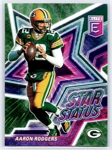 2021 Donruss Elite #SS4 Aaron Rodgers Star Status Green - Picture 1 of 2