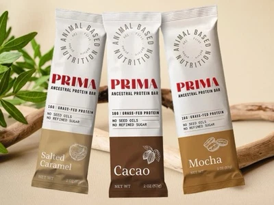 Протеиновый батончик PRIMA ORDINRAL из травы на животной основе мокко карамель какао сорт - Изображение 1 из 2