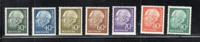 GERMANY 1956 Bundespost Heuss Mi.259-265 MNH - Image 1 of 2