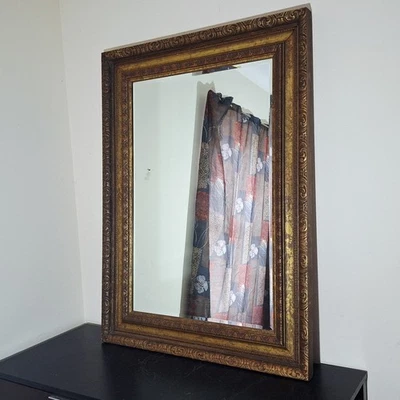 Espejo biselado de madera dorada dorada John Stuart John Widdicomb Nueva York, NY 33" X 45" Foto 1 de 4