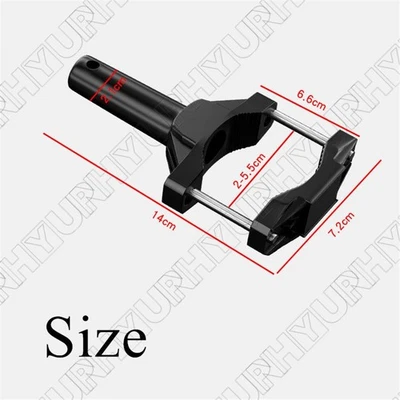 1X Black CNC Aluminum Alloy Motorcycle Bike Front Fork Mount Bracket Lamp Clamp - Image 1 of 4