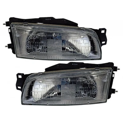 For 1993-1996 Mitsubishi Mirage Sedan Headlight Pair MI2502115+MI2503115 Foto 1 de 4