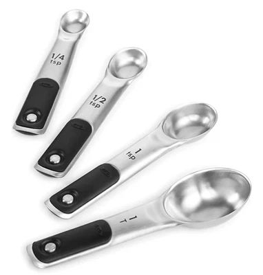 OXO Good Grips Set of 4 Stainless Steel Magnetic Measuring Spoons - Image 1 of 4