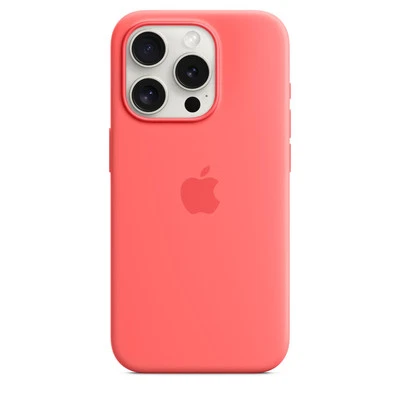 Custodia/Cover Silicone Originale/Ufficiale Apple iPhone 15 Pro - Guava (Rosa)