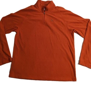 Pullover vintage Nike ACG THERMAL para hombre talla M 1/4 cremallera capa naranja activo - Imagen 1 de 12