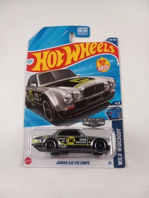 Jaguar XJC V12 2025 Hot Wheels cupé Zamac 238/250 Wild carrocería ancha 4/5 Foto 1 de 2