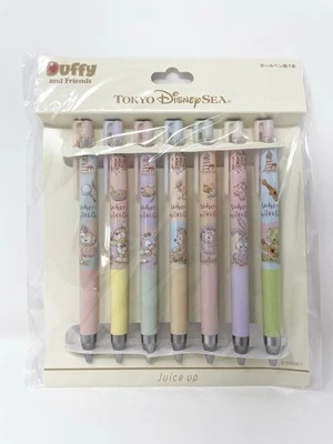 Tokyo Disneyland Disneysea Duffy And Friends Where Smiles Grow 7 Pen Set New - Image 1 of 2