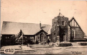 Postcard Grantwood Congregational Church Cliffside Park New Jersey 1949 - Picture 1 of 2