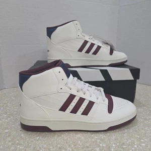 Adidas Break Start Mid high-top sneaker in white/burgundy Men's Sz 11 NIB - Picture 1 of 9