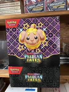 POKEMON PALDEAN FATES Tech Sticker 3-Pack Blister w/ Display Box LOT OF TEN (10) - Picture 1 of 5