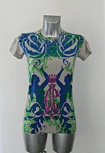 T-Shirt Printed Womens Ed Hardy Audigier Size L New Tab Value 109€ - Picture 1 of 3