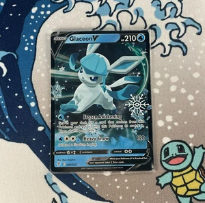 NEW/SEALED Glaceon V 040/203 Holiday Calendar Snowflake Stamped Promo Holo - Picture 1 of 2