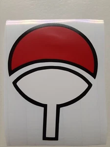 Uchiha Clan Símbolo Naruto Pegatina Vinilo Calcomanía Ventanas, Paredes Impermeable! Sasuke - Imagen 1 de 5