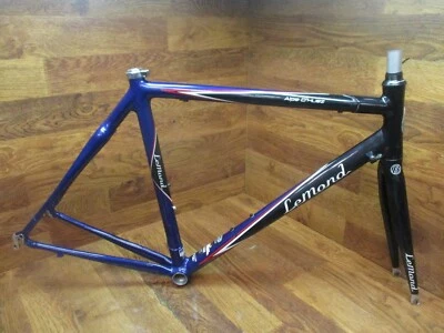 JUEGO DE CUADRO DE BICICLETA DE CARRETERA COMPUESTO DE CARBONO/ALEACIÓN LEMOND ALPE D' HUEZ OCLV - 57 Foto 1 de 4