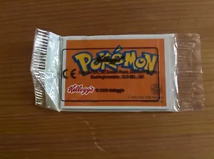 Kelloggs cereal premium: Pokemon Sticker Booklet sealed unused orange - Foto 1 di 1