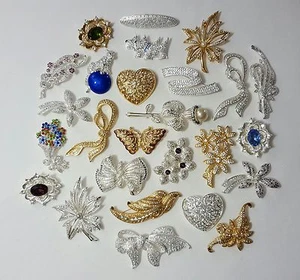 Napier - Brooches - Lot of 5 _ MSRP $125 _ silver gold jewelry pin lot - Picture 1 of 3