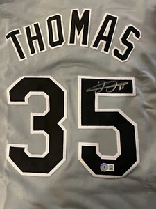 Frank Thomas Custom Chicago White Sox  Autographed /signed Jersey. (BAS) - Picture 1 of 5
