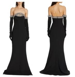 Nuevo con etiquetas Vestido Safiyaa Donatella Sin Tirantes Adornado con Cristal Talla US 6 - Imagen 1 de 15