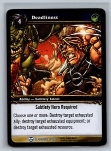 World of Warcraft TCG Deadliness #54/208 WOW Blood of Gladiators - Picture 1 of 2
