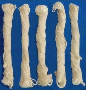 Original YAGNOPVIT/Sacred Brahmin Thread/Set of 5 PCS,White Thread, जनेऊ - Picture 1 of 3