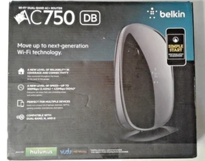 Belkin AC750 Dual Band 10/100 WLAN-AC-Router 433 Mbps - Bild 1 von 8