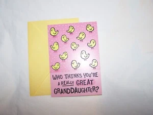 Hallmark Heartline Ostern Grußkarte & Umschlag ~ Enkelin - Bild 1 von 3