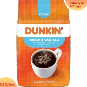 Dunkin' French Vanilla Flavored Medium Roast Ground Coffee - Picture 1 of 5
